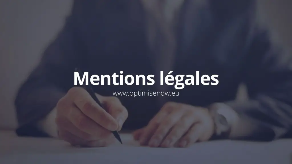 mentions légales ON